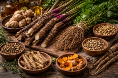different types of roots used in herbal medicine