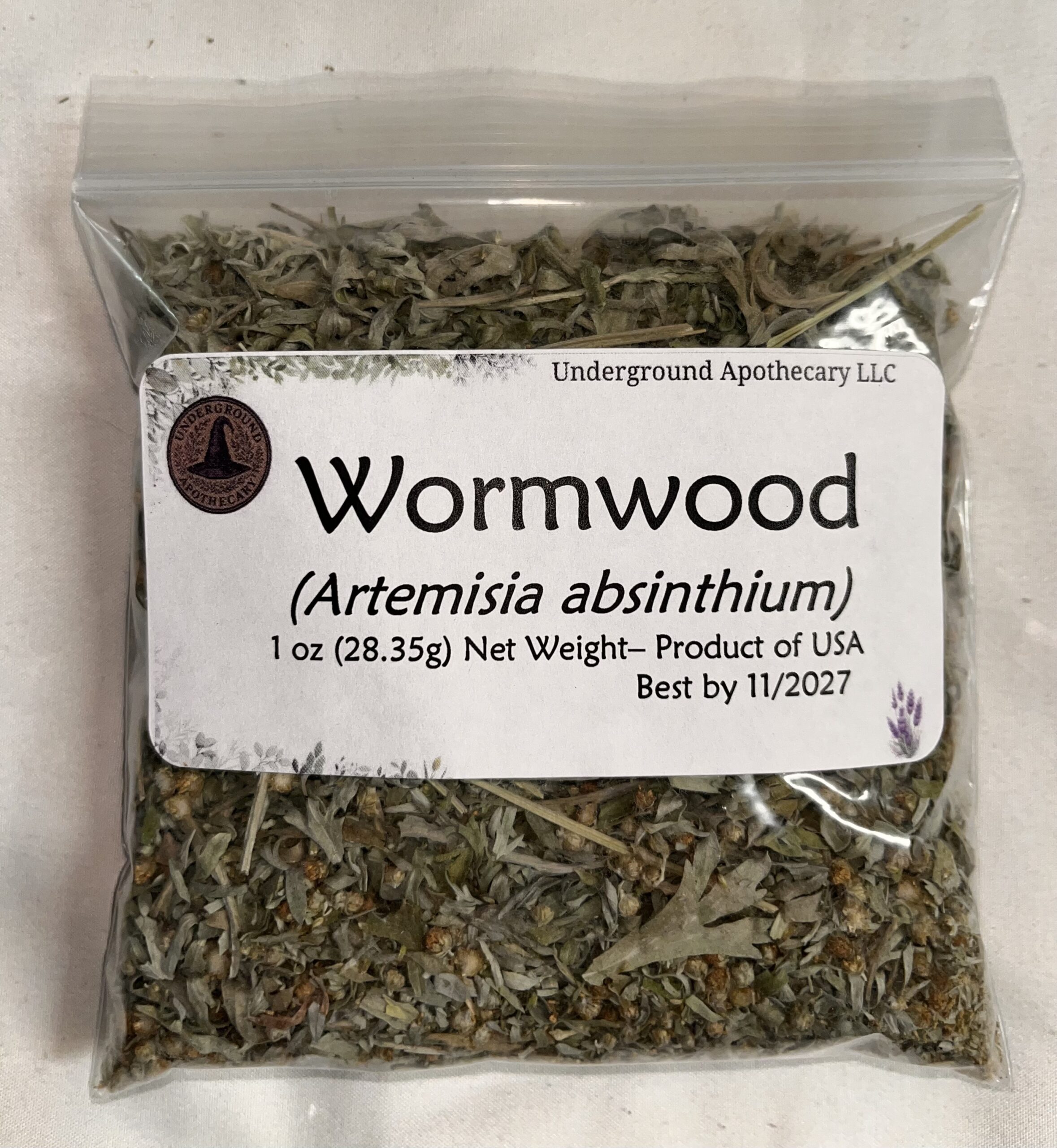 IMG_0873 Wormwood (Artemisia absinthium) - 1 oz. poly bag - Image 1