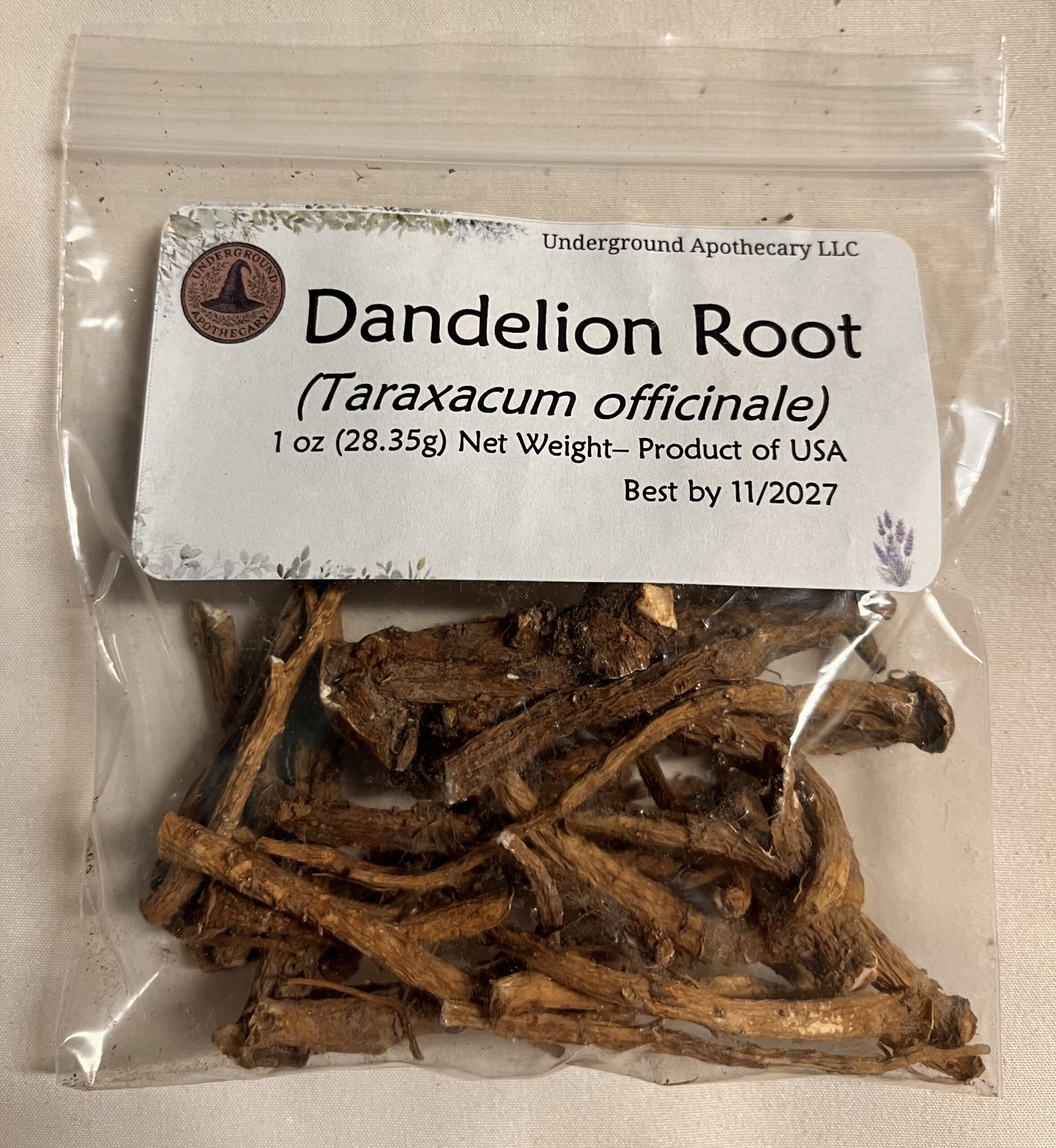 IMG_0884 Dandelion Root, Whole (Taraxacum officinale) - 1 oz. poly bag - Image 1