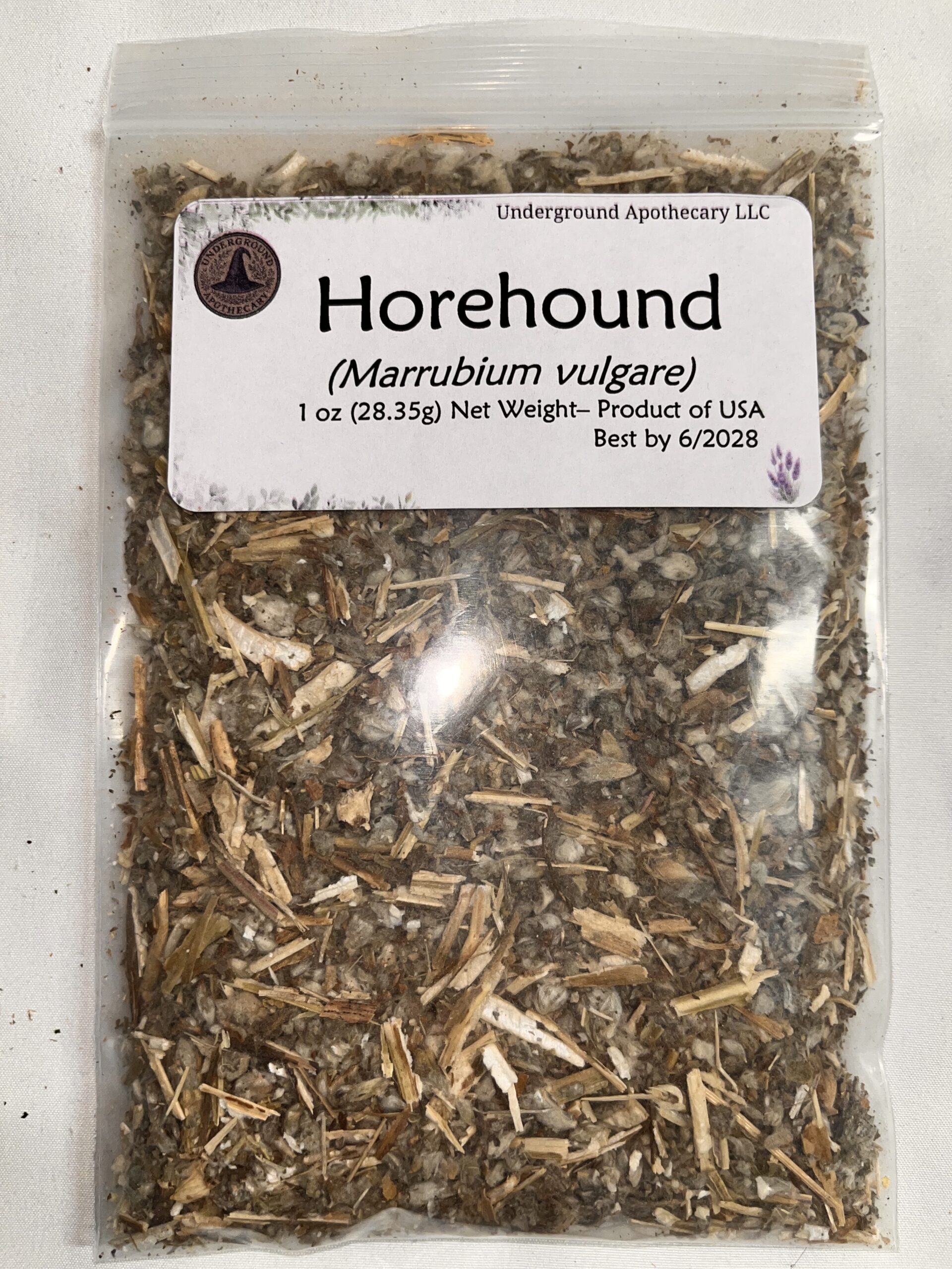 IMG_0877 Horehound (Marrubium vulgare) - 1 oz. poly bag - Image 1